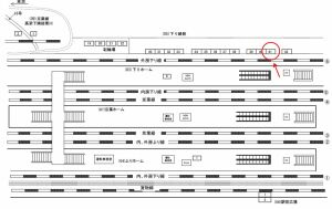 JR／蘇我駅／下り線側／№41駅看板・駅広告、位置図