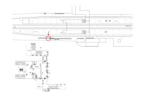 東武　せんげん台駅／／№307駅看板・駅広告、位置図