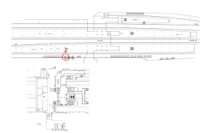 東武　西新井駅／／№201駅看板・駅広告、位置図