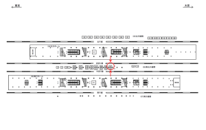 JR／秋葉原駅／南北行線間／№47駅看板・駅広告、位置図
