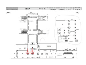 JR／錦糸町駅／錦糸町駅Ｊ・ＡＤビジョン駅デジタルサイネージ・駅広告、位置図
