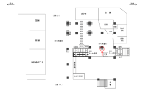 JR／五反田駅／本屋口／№159駅看板・駅広告、位置図