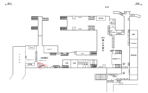 JR／大崎駅／南口／№12駅看板・駅広告、位置図