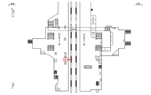 JR／秋葉原駅／総武上り線／№78駅看板・駅広告、位置図