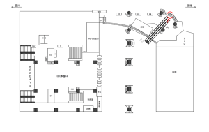 JR／恵比寿駅／本屋口／№85駅看板・駅広告、位置図