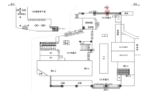 JR／目黒駅／本屋口／№105駅看板・駅広告、位置図