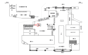 JR／目黒駅／本屋口／№62駅看板・駅広告、位置図
