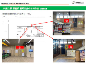 【計画開発】JR国立駅 新設駅看板のご案内(2)