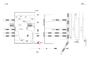 JR／大塚駅／中央口／№14駅看板・駅広告、位置図