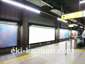 JR／恵比寿駅／埼京上り線側／№3駅看板・駅広告、写真1