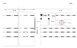 JR／高田馬場駅／A口／№6駅看板・駅広告、位置図