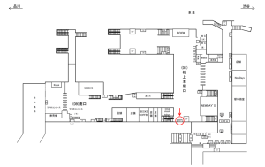 JR／大崎駅／橋上本屋口／№93駅看板・駅広告、位置図