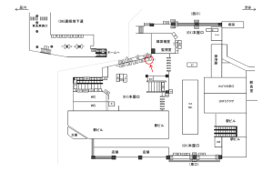 JR／目黒駅／本屋口／№37駅看板・駅広告、位置図