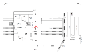 JR/大塚駅/中央口/№11駅看板・駅広告、位置図