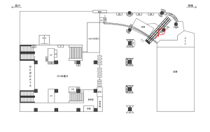 JR／恵比寿駅／本屋口／№98駅看板・駅広告、位置図