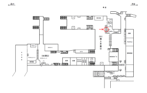 JR／大崎駅／橋上本屋口／№83駅看板・駅広告、位置図