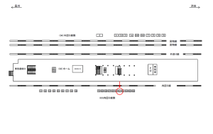 JR／目黒駅／内回り線側／№62駅看板・駅広告、位置図
