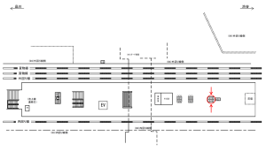 JR／五反田駅／ホーム№473&／№474駅看板・駅広告、位置図