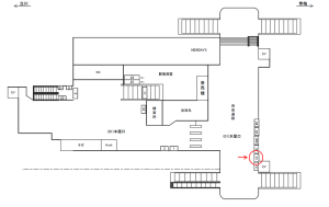 JR／昭島駅／本屋口／№31駅看板・駅広告、位置図