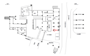 JR／高田馬場駅／本屋口／№129駅看板・駅広告、位置図