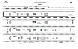 JR／中野駅／第3ホーム／№18駅看板・駅広告、位置図