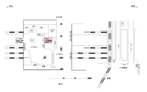 JR/大塚駅/中央口/№20駅看板・駅広告、位置図