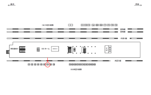 JR／目黒駅／内回り線側／№57駅看板・駅広告、位置図