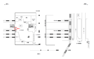 JR／大塚駅／中央口／№3駅看板・駅広告、位置図