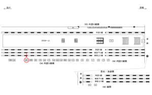 JR／目白駅／内回り線側／№341駅看板・駅広告、位置図