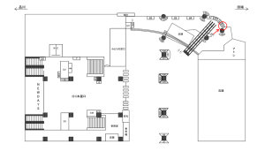 JR／恵比寿駅／本屋口／№108駅看板・駅広告、位置図