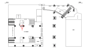JR／恵比寿駅／本屋口／№111駅看板・駅広告、位置図