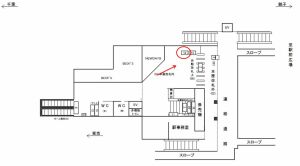 JR　都賀駅／本屋改札内／№12駅看板・駅広告、位置図