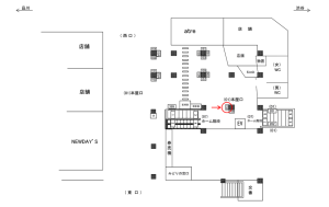 JR／五反田駅／本屋口／№158駅看板・駅広告、位置図