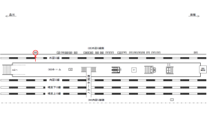 JR／高田馬場駅／外回り線側／№49駅看板・駅広告、位置図