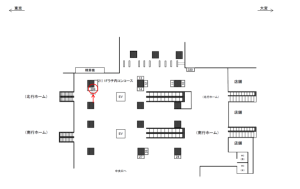 JR／秋葉原駅／1Fラチ内コンコース／№399周辺案内図広告・駅広告、位置図