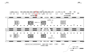 JR／恵比寿駅／外回り線側／№102駅看板・駅広告、位置図