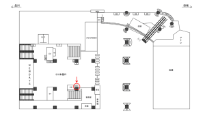 JR／恵比寿駅／本屋口／№3駅看板・駅広告、位置図