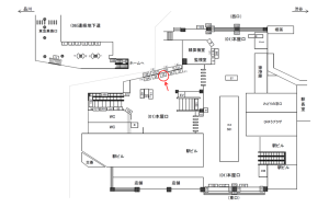 JR／目黒駅／本屋口／№35駅看板・駅広告、位置図