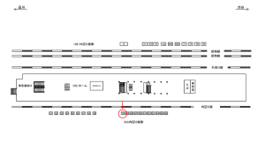 JR／目黒駅／内回り線側／№70駅看板・駅広告、位置図