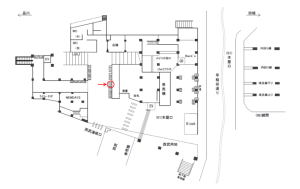 JR／高田馬場駅／本屋口／№114駅看板・駅広告、位置図