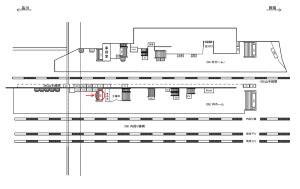 JR／渋谷駅／内ホーム／№126駅看板・駅広告、位置図