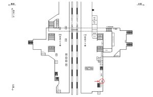 JR／秋葉原駅／総武下り線／№65駅看板・駅広告、位置図