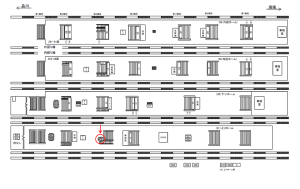 JR／池袋駅／上りホーム／№475駅看板・駅広告、位置図