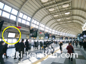 JR／品川駅／自由通路／№31駅看板・駅広告、写真1