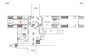 JR／田町駅／橋上本屋口／№160駅看板・駅広告、位置図