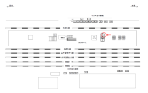 JR／巣鴨駅／ホーム／№2駅看板・駅広告、位置図