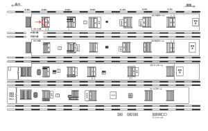 JR／池袋駅／外回りホーム／№60駅看板・駅広告、位置図