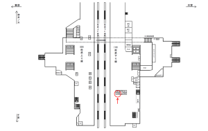 JR／秋葉原駅／総武下り線／№193駅看板・駅広告、位置図