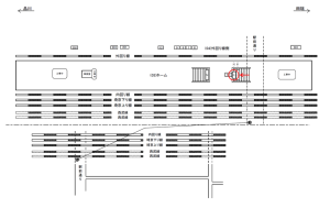JR／新大久保駅／ホーム／№9駅看板・駅広告、位置図