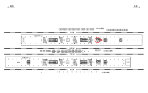 JR／秋葉原駅／北行ホーム／№38駅看板・駅広告、位置図